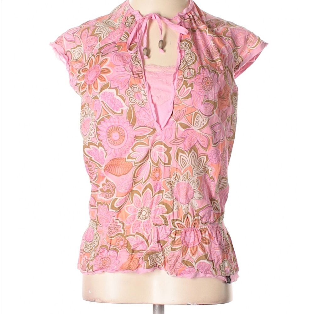 Plains & Prints pink floral top